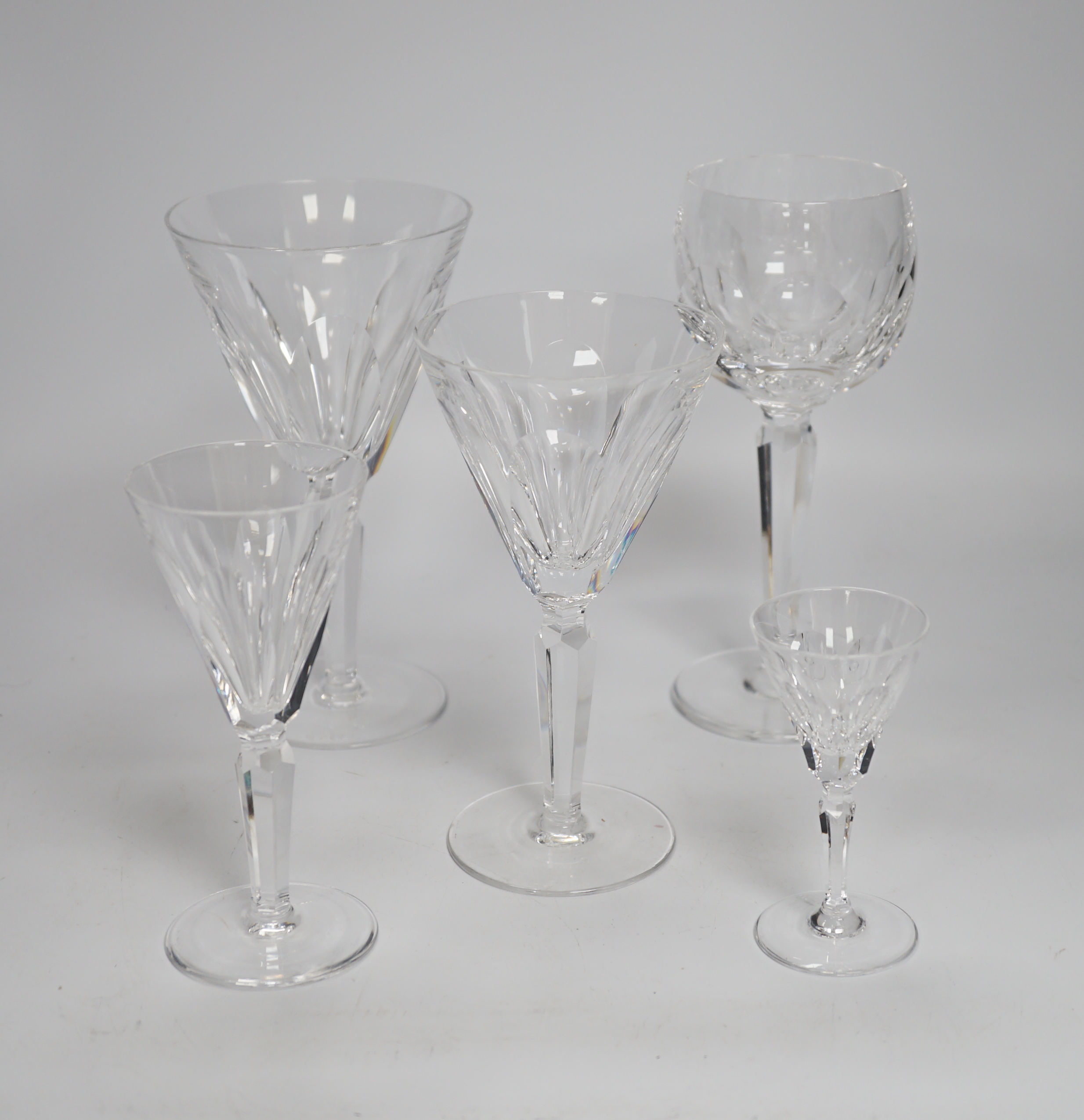 A quantity of Waterford Sheila pattern glasses